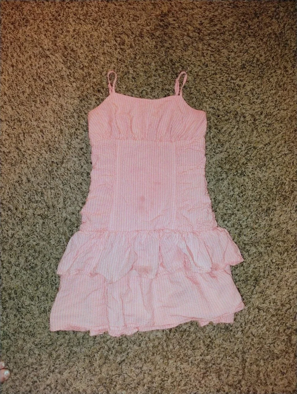 art class Pink Textured Dress
